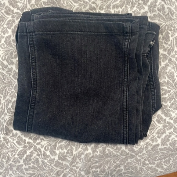 H&M black wide leg cargo jeans - Picture 6 of 8